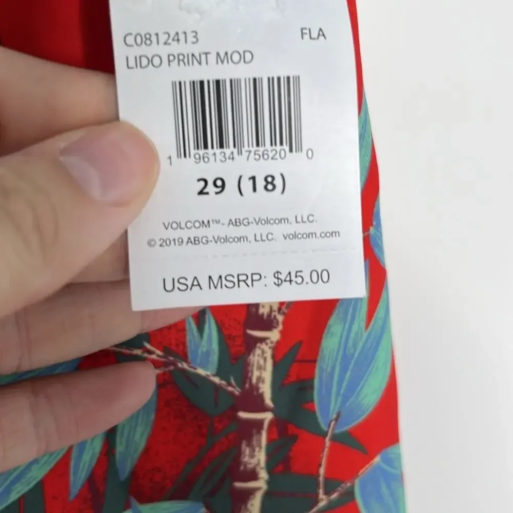 Boys Volcom Swim Trunks Size 18